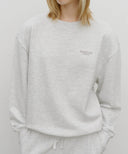 REGULAR LOGO SWEAT SET-UP IN LIGHT HEATHER GREY image 4