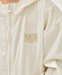 KIDS CLASSIC LOGO SEERSUCKER JACKET IN CREAM image 4