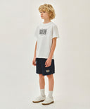 KIDS BEAR CLASSIC LOGO SHORTS IN NAVY image 4