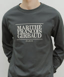CLASSIC LOGO LONG SLEEVE IN CHARCOAL GREY image 4