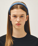REGULAR LOGO SLIM DENIM HAIRBAND IN BLUE image 4
