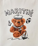 KIDS MARINE BEAR REGEN TEE IN WHITE image 4
