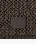CLASSIC LOGO NET SHOULDER BAG IN DARK BROWN image 4