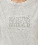 W CLASSIC LOGO TEE IN CREAM image 4
