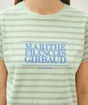 W CLASSIC LOGO CROP TEE IN LIGHT MINT image 4