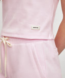 W BASIC CROP TEE IN LIGHT PINK image 4