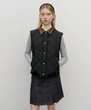 W DETACHABLE QUILTING JACKET IN BLACK image 4