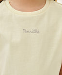 KIDS W LACE FRILL SLEEVELESS IN LIGHT YELLOW image 4
