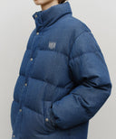 CLASSIC LOGO DENIM DOWN JACKET IN DARK BLUE image 4