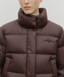 W BASIC CROP DOWN JACKET IN BURGUNDY image 4