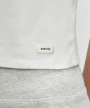 W BASIC CROP TEE IN WHITE image 4