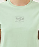 W SMALL CLASSIC LOGO TEE IN LIGHT GREEN image 4