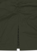 PATCH POCKET SHIRRING NYLON SKIRT IN KHAKI image 16