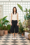 NYLON STRING HALF PANTS IN BLACK image 19