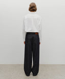 M WIDE RAW DENIM PANTS IN DARK BLUE image 5
