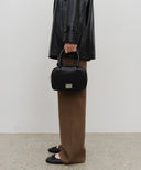 CLASSIC LOGO SQUARE MINI TOTE BAG IN BLACK image 5