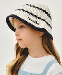 KIDS CROCHET HAT IN IVORY image 5