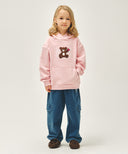 KIDS BEAR CLASSIC LOGO HOODIE IN PINK image 5
