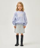 KIDS CLASSIC LOGO KNIT PULLOVER IN LIGHT PURPLE image 5
