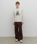 DOODLE BEAR SWEATSHIRT IN OATMEAL image 11