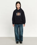 KIDS BEAR CLASSIC LOGO HOODIE IN NAVY image 5