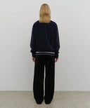 W SEMI-WIDE CORDUROY PANTS IN BLACK image 7