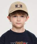 KIDS BEAR CLASSIC LOGO BALL CAP IN BEIGE image 5