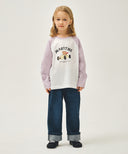 KIDS BEAR RAGLAN LONG SLEEVE TEE IN LIGHT PURPLE image 5