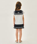 KIDS W MARINE PLEATED SKIRT IN NAVY image 5