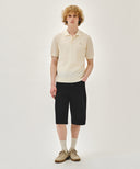 COOL TOUCH COLLAR HALF KNIT IN LIGHT BEIGE image 5