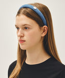 REGULAR LOGO SLIM DENIM HAIRBAND IN BLUE image 5