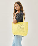 LEMON CLASSIC LOGO ECO BAG IN LIGHT YELLOW image 5