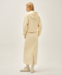 W CLASSIC LOGO SWEAT LONG SKIRT IN BUTTER image 5