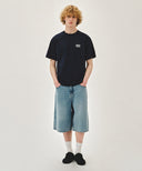 AEROCOOL SMALL CLASSIC LOGO TEE IN NAVY image 5
