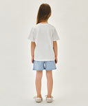 KIDS W DENIM SHORTS IN LIGHT BLUE image 5
