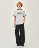AEROCOOL CRACK CLASSIC LOGO RINGER TEE IN WHITE image 5