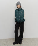 CLASSIC LOGO DOWN VEST IN DARK TEAL image 5