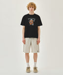 MARINE DRAWING DOODLE GRAPHIC TEE IN BLACK image 5