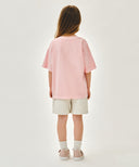KIDS CLASSIC LOGO SWEAT SHORTS IN OATMEAL image 5