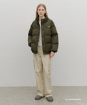 CLASSIC LOGO DOWN JACKET IN KHAKI image 9