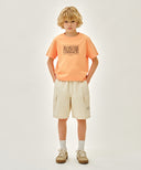 KIDS CLASSIC LOGO TEE IN ORANGE image 5