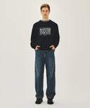 CLASSIC LOGO KNIT PULLOVER IN NAVY