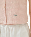 W CRINKLE SLEEVELESS + CARDIGAN SET IN PINK image 5