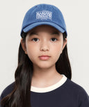KIDS CLASSIC LOGO DENIM BALL CAP IN BLUE image 5