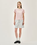 W CLASSIC LOGO TEE IN LIGHT PINK image 5