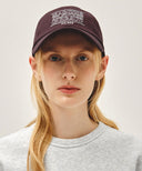 DOODLE CLASSIC LOGO COVERED CAP IN BURGUNDY image 5