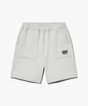 CLASSIC LOGO SWEAT SHORTS IN LIGHT HEATHER GREY