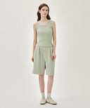 W REGULAR LOGO SLEEVELESS IN MINT image 5