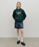 CLASSIC LOGO HOODIE IN GREEN image 5