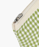 CLASSIC LOGO CHECK POUCH IN LIGHT GREEN image 5